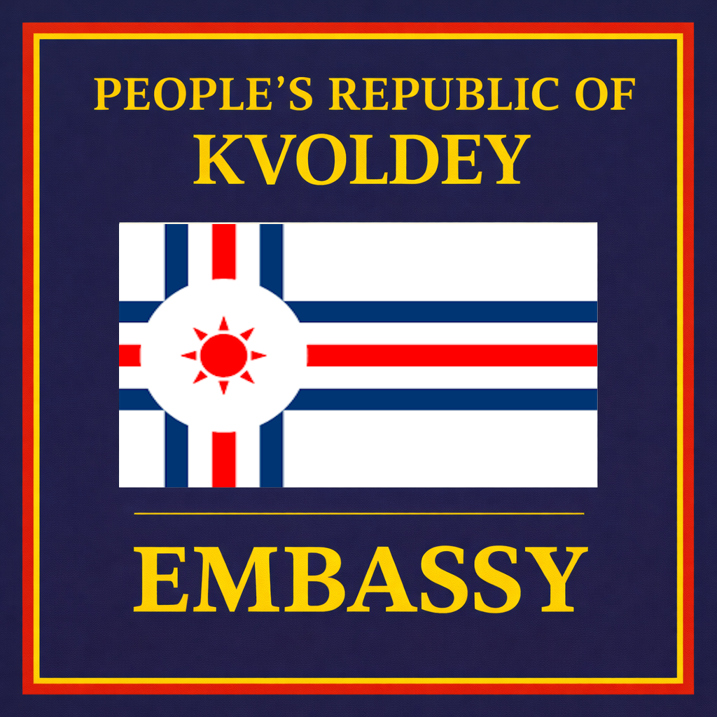 Kvoldey embassy emblem