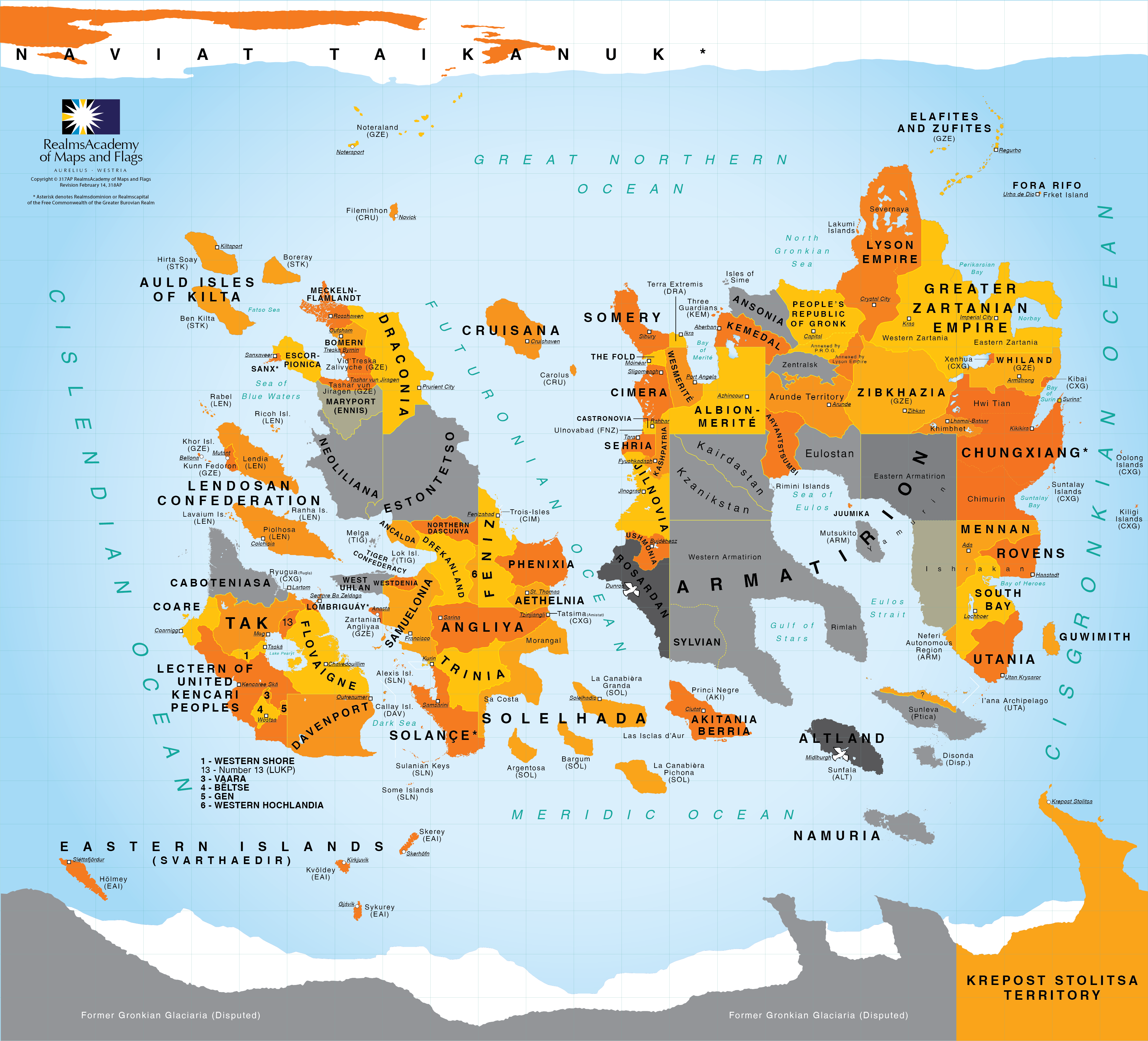 Map of the opposite side of Vexillium from where Svarthaedir is located
